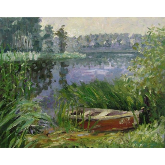 © Rūta Kučinskaitė Pakrantė su valtimi, 2015m